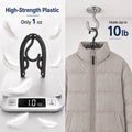 24 Pcs Travel Hangers - Portable Folding Clothes Hangers Travel Accessories Foldable Clothes Drying Rack for Trave (Black)